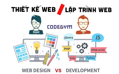 Sự khác nhau giữa lập trình web và thiết kế web
